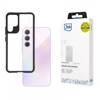 3MK Satin Armor Case+ W-3SArCaP-SaGa106-0 Case for Samsung Galaxy A35 5G, transparent with black frame