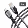 Goobay AXAGON ADE-CM50 USB-C Gigabit Ethernet Adapter with Integrated 5 m CAT6 Cable, RJ-45