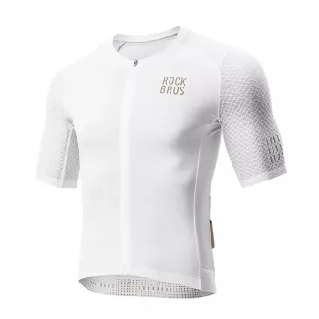 Rockbros YDDX011 Diamond short-sleeve cycling jersey, size M, white