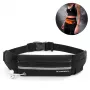 Wozinsky WRBBK1 Expandable Running Belt Waist Bag, Black