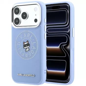 Karl Lagerfeld Point & Choupette Sketch MagSafe Case for Apple iPhone 18 Pro / 17 Pro, Blue (KF003299)