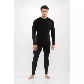 Viking Meriboo Man Set Men's Merino Underwear Set, Black, L