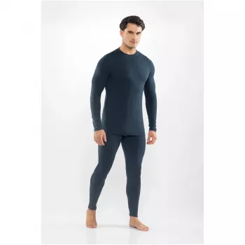 Viking Meriboo Man Set Men's Merino Underwear Set, Navy, L