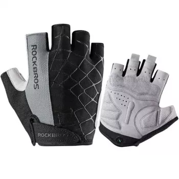 Rockbros S109GR Cycling Gloves, Size S, Grey