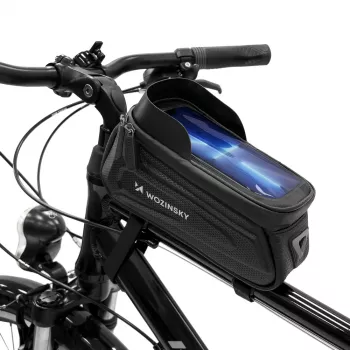 Wozinsky WBB28BK Cycling Frame Bag with Phone Case, 1.7 L, Black