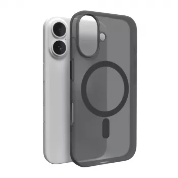 Puro Daylight MagSafe silicone case for iPhone 16 Plus, black