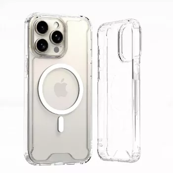 Hurtel Clear Corner Case MagSafe for iPhone 16 Plus, Transparent