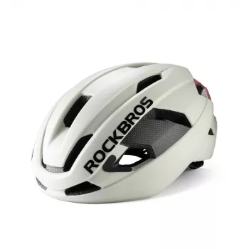 Rockbros LK-15 Carbon Fiber Cycling Helmet 58-62cm, Light Grey