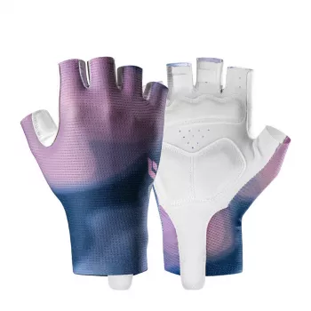 Rockbros S389 Women's Short-Finger Cycling Gloves with Shock Absorption, Size L, Purple