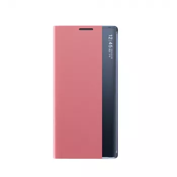 Hurtel New Sleep Case for Samsung Galaxy S25 Ultra with Flip Cover and Stand, Pink
