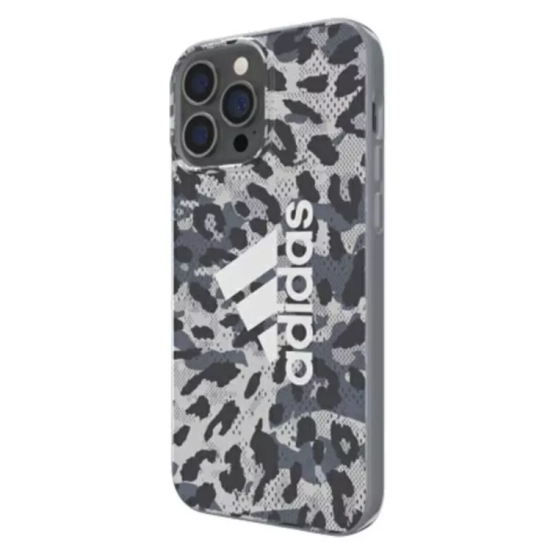 Adidas OR SnapCase Leopard Case for Apple iPhone 13 Pro Max, Grey