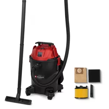 Einhell TC-VC 2555 Wet/Dry Vacuum Cleaner, 25 l, Black/Red