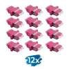LogiLink FA02LC8 Fibre Optic Adapter LC Duplex, 12 Pieces, with Flange, Purple