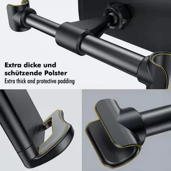 LogiLink AA0200 Smartphone & Tablet Car Mount for the Rear Seat, 4.7-15