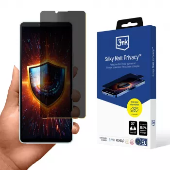 3MK Silky Matt Privacy Sony Xperia 10 VI Matte Privacy Screen Protector Film