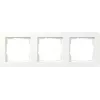 Gira cover frame 0213150, 3-Gang, Gira E1, pure white, glossy