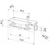 BIRA HARTTE XS series electric door strike XS00UM, 12-24 V AC/DC, standard, with monitoring